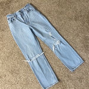 Abercrombie and Fitch ankle straight ultra high rise jeans